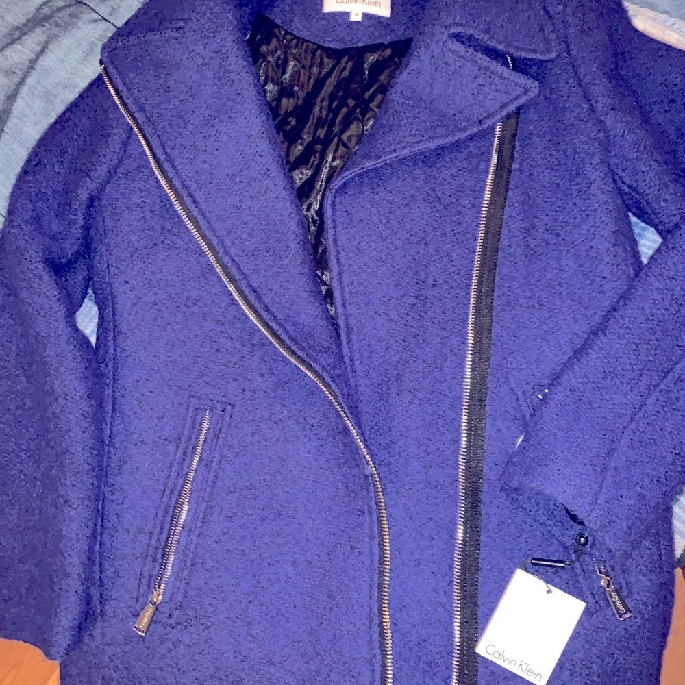 Calvin Klein wool pea coat NWT